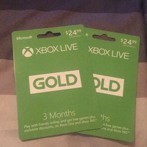 Xbox live gold 3 month membership